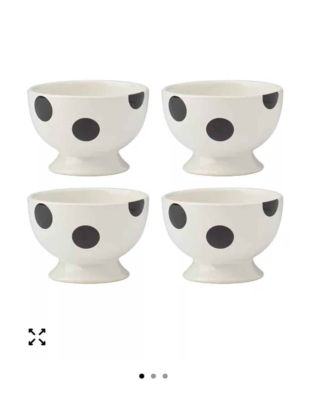 Kate Spade Polkadot Ice Cream Set of 4